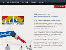 Tablet Screenshot of maler-doebbel.de